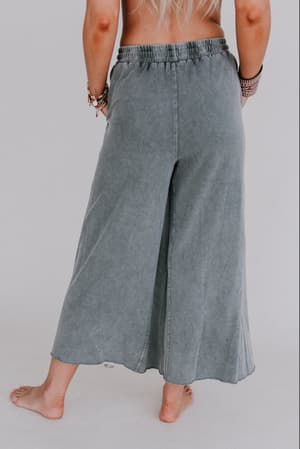 Relaxing Robin Wide Leg Pant - Ash - Three Bird Nest