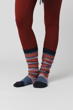 cecily-stripe-socks-gray/Gray