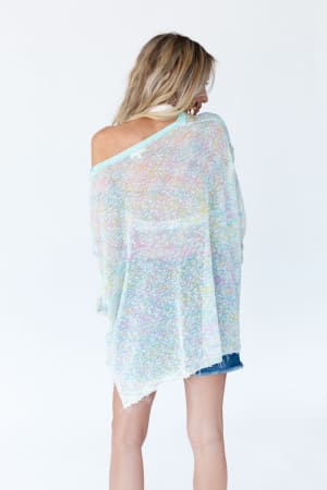 Speckled Beauty Pullover Sweater - Mint | Sweaters - Three Bird Nest