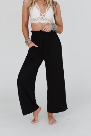 forever-comfy-drawstring-wide-leg-pants-black/Black