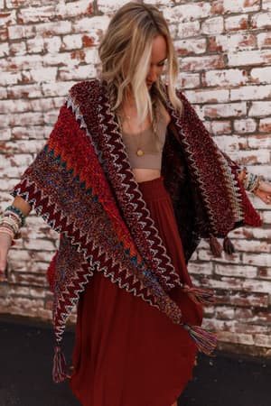 Desert Dreams Crochet Ruana: undefined