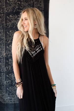 Cecily High Neck Maxi Dress: undefined