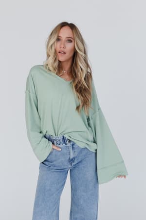 love-it-v-neckline-sweater-top-light-sage/Light Sage