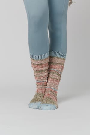 cecily-stripe-socks-blue/Blue