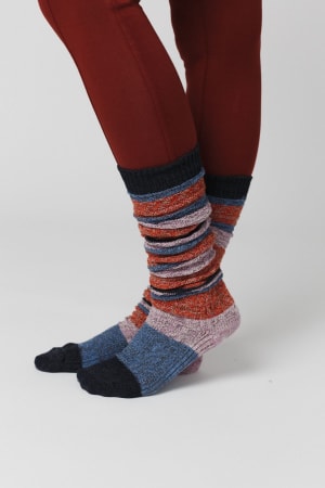 Cecily Stripe Socks: undefined