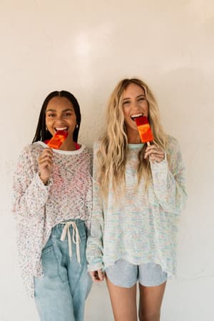 Speckled Beauty Pullover Sweater - White | Sweaters - Three Bird Nest