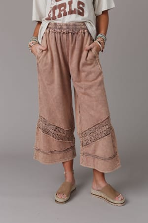 Country Sunshine Crochet Wide Leg Pant: undefined
