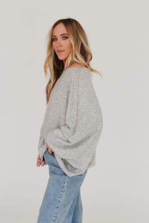 fly-with-me-batwing-sleeve-knit-sweater-heather-gray/Heather Gray