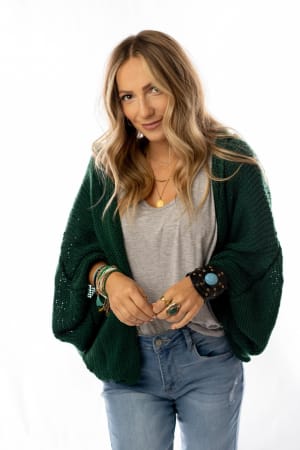 Cozy Hooded Cardigan: undefined