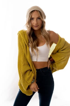 Cozy Hooded Cardigan: undefined