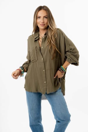 Bradley Button Down Top: undefined