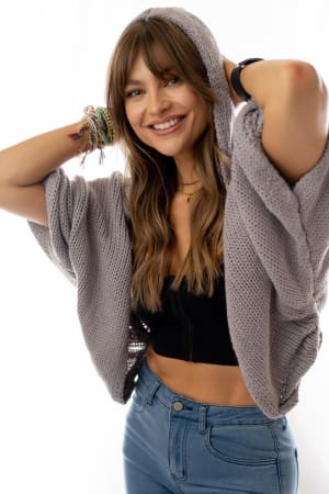 Cozy Hooded Cardigan: undefined