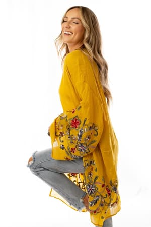 fun-in-florals-kimono-mustard/Mustard