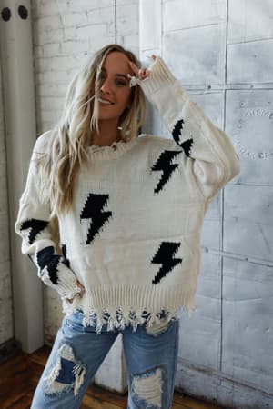 Electric Feel Sweater: undefined