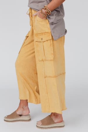 game-on-cargo-wide-leg-pant-mustard/Mustard