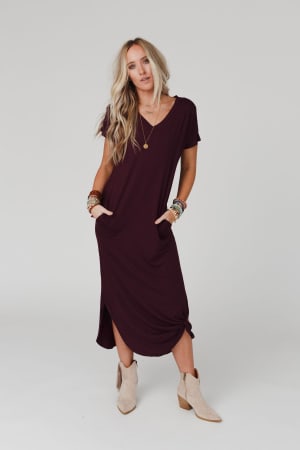 Call It Comfort Tee Dress: undefined
