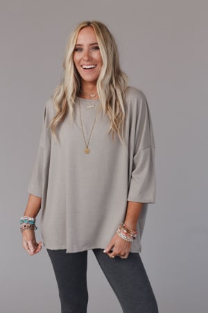 The Nest Cozy Cool Oversized Tee: undefined