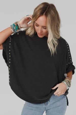 Tomcat Studded High Low Top: undefined