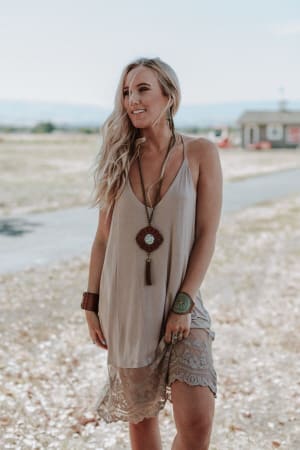 Prima Lace Hem Slip: undefined