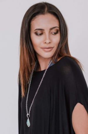 Touch of Wonder Necklace - Turquoise  - Three Bird Nest