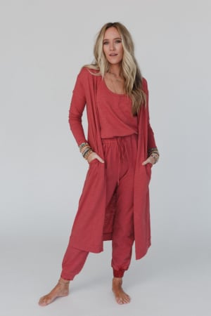 set-to-go-textured-jumpsuit-and-cardigan-set-deep-rust/Deep Rust