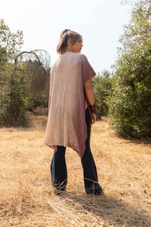 From Sea to Sea Ombre Kimono - Mauve  - Three Bird Nest