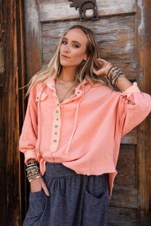 Bono Oversized Hoodie Top: undefined