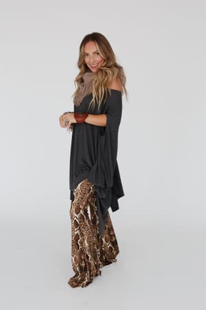 the-wren-oversized-tunic-top-charcoal/Charcoal