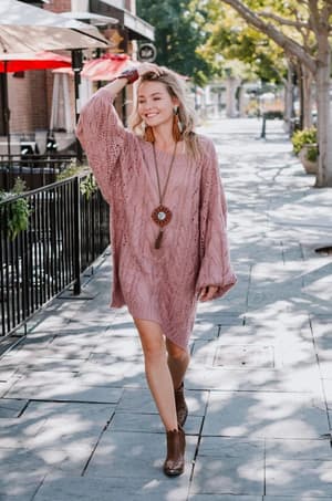 Golden Hour Bubble Sleeve Sweater: undefined