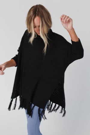 Paloma Poncho Sweater: undefined