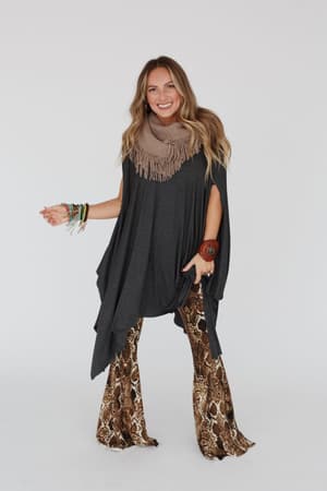the-wren-oversized-tunic-top-charcoal/Charcoal