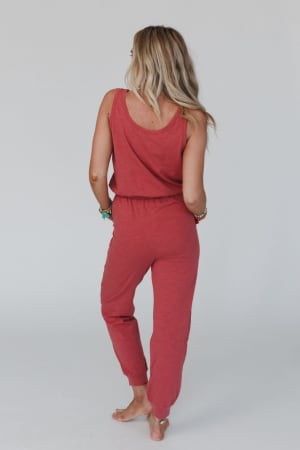 set-to-go-textured-jumpsuit-and-cardigan-set-deep-rust/Deep Rust