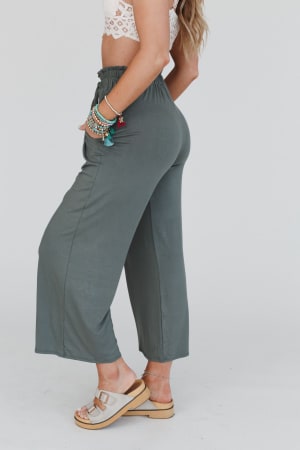 forever-comfy-drawstring-wide-leg-pants-black-1/Light Olive