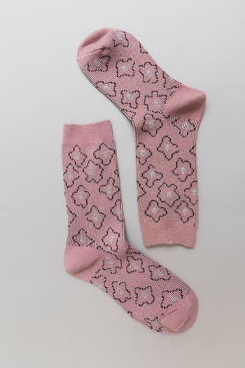 retro-bloom-socks-blush/Blush