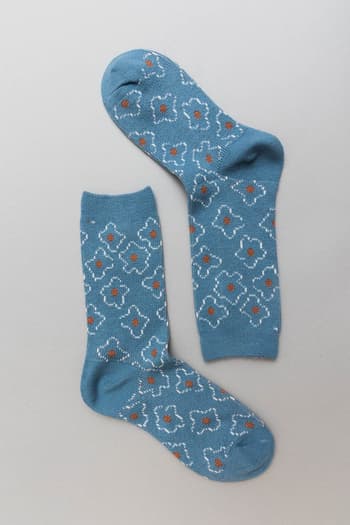 retro-bloom-socks-blue/Blue