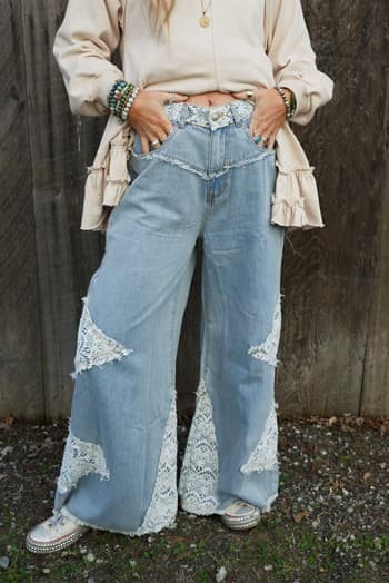 crosby-crochet-patch-jeans-denim/Blue