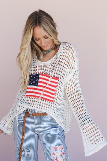 americana-flag-hoodie-white/White
