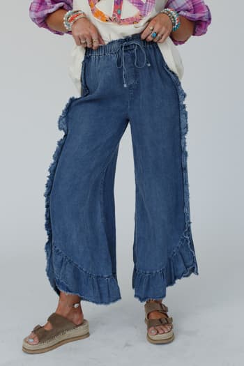 maritime-ruffle-wide-leg-pant-denim/Denim