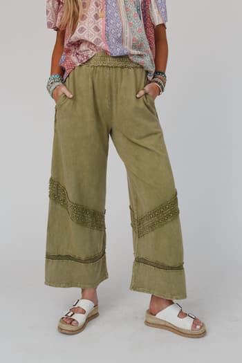 any-day-wide-leg-pants-green/Green