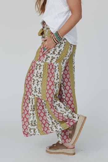 secret-admirer-printed-pants-patchwork-multi/Patchwork Multi