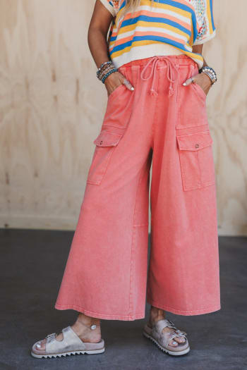the-nest-cargo-cascade-wide-leg-pants-carnation/Orange