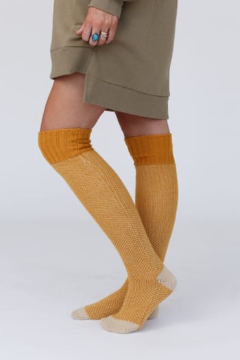 cozy-cabin-lounge-socks-mustard-1/Mustard