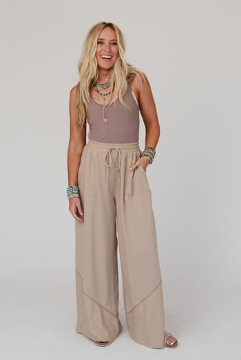 all-set-wide-leg-pants-cuban-sand/Cuban Sand