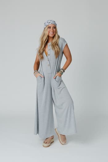 davina-wide-leg-jumpsuit-heather-gray/Heather Gray