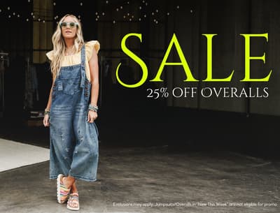 25% Off ALL Overalls