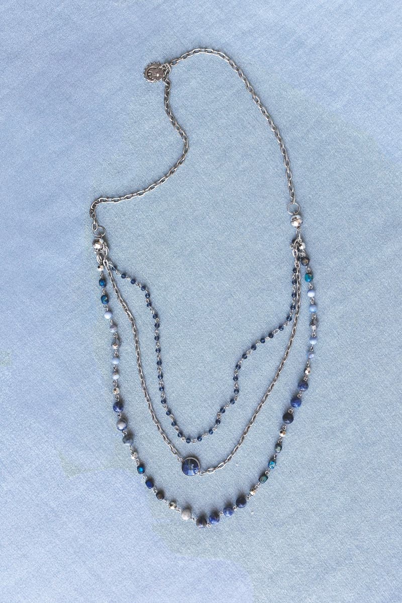 Turquoise Cascade Necklace - Blue Multi – LDC, Inc.