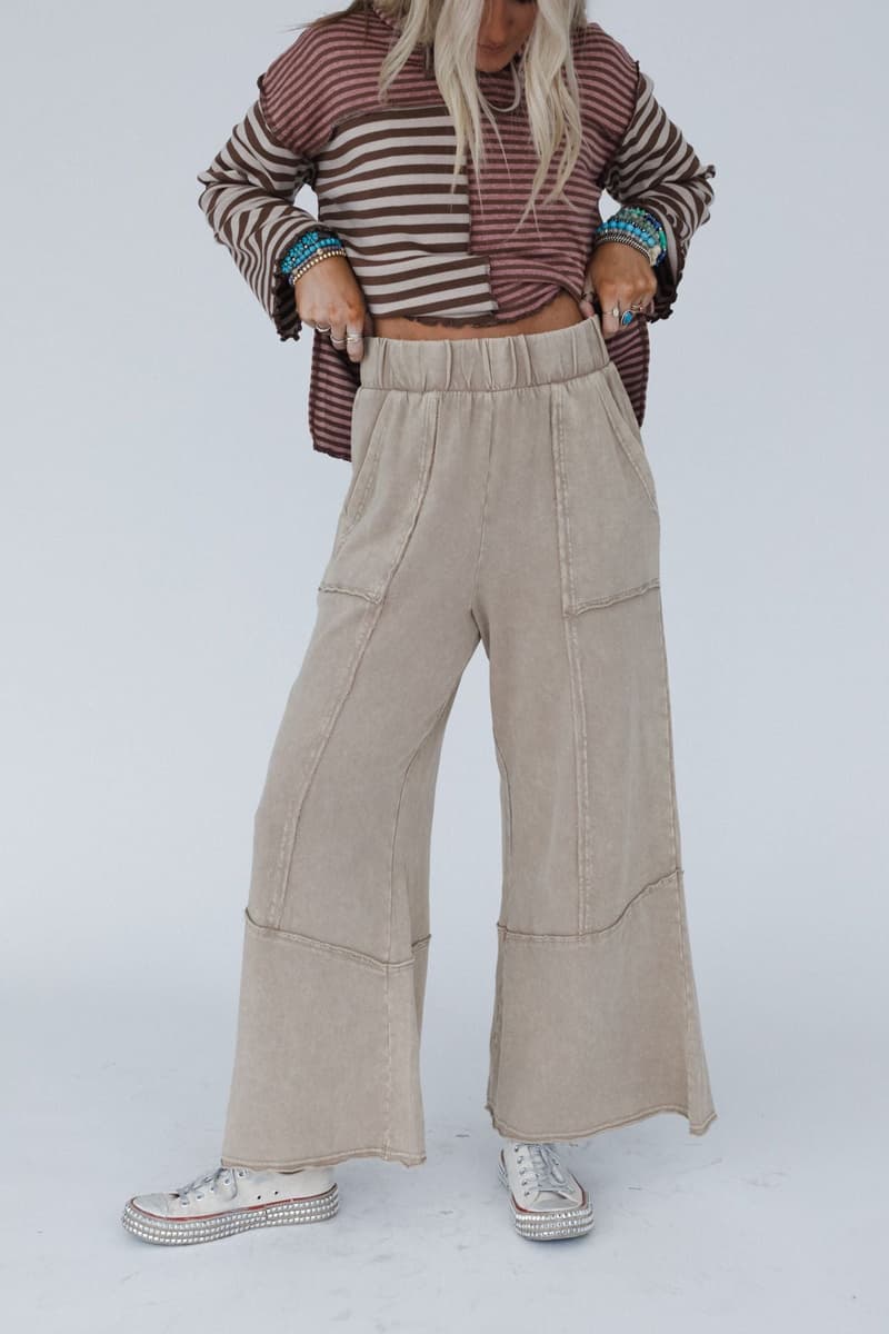 The Nest Sunset Shore Wide Leg Pants - Rose Petal – Mittoshop