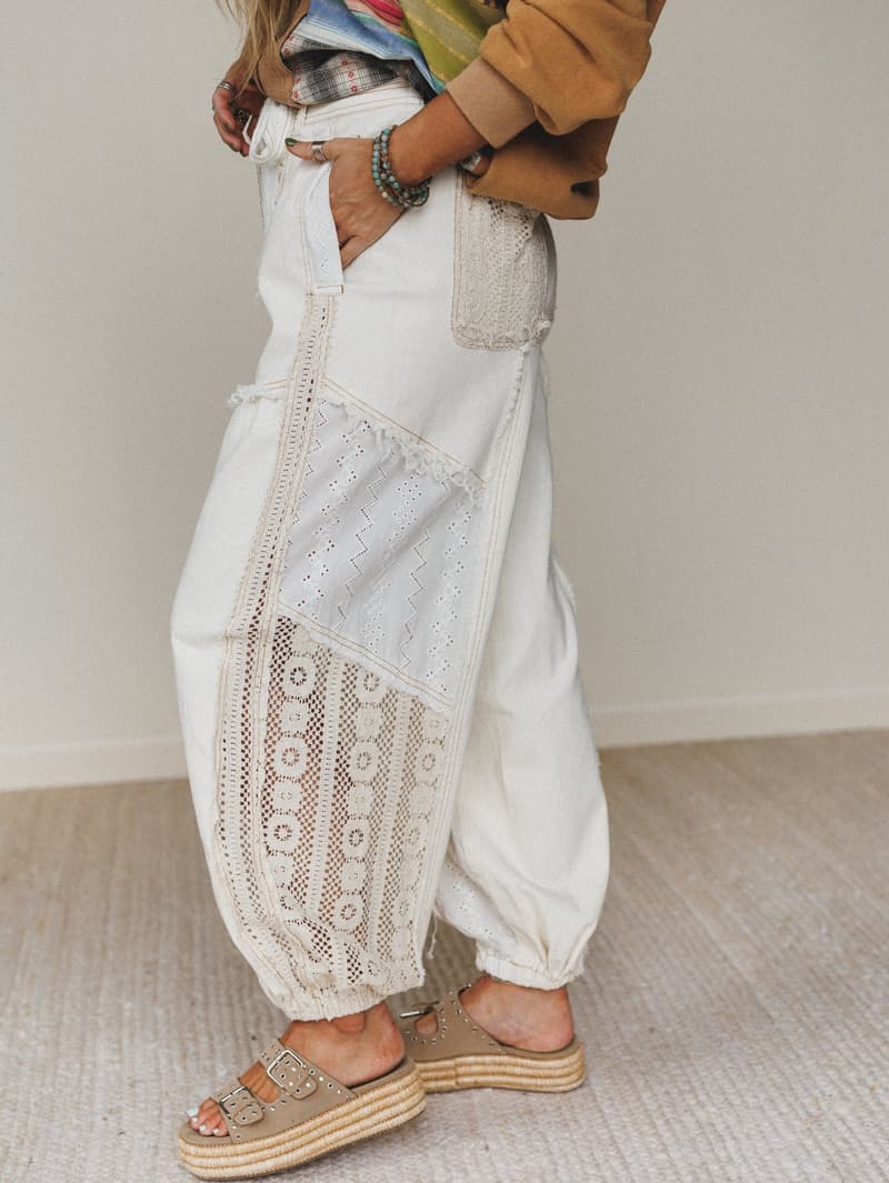Lace Daze Pants - Cream – Oli & Hali