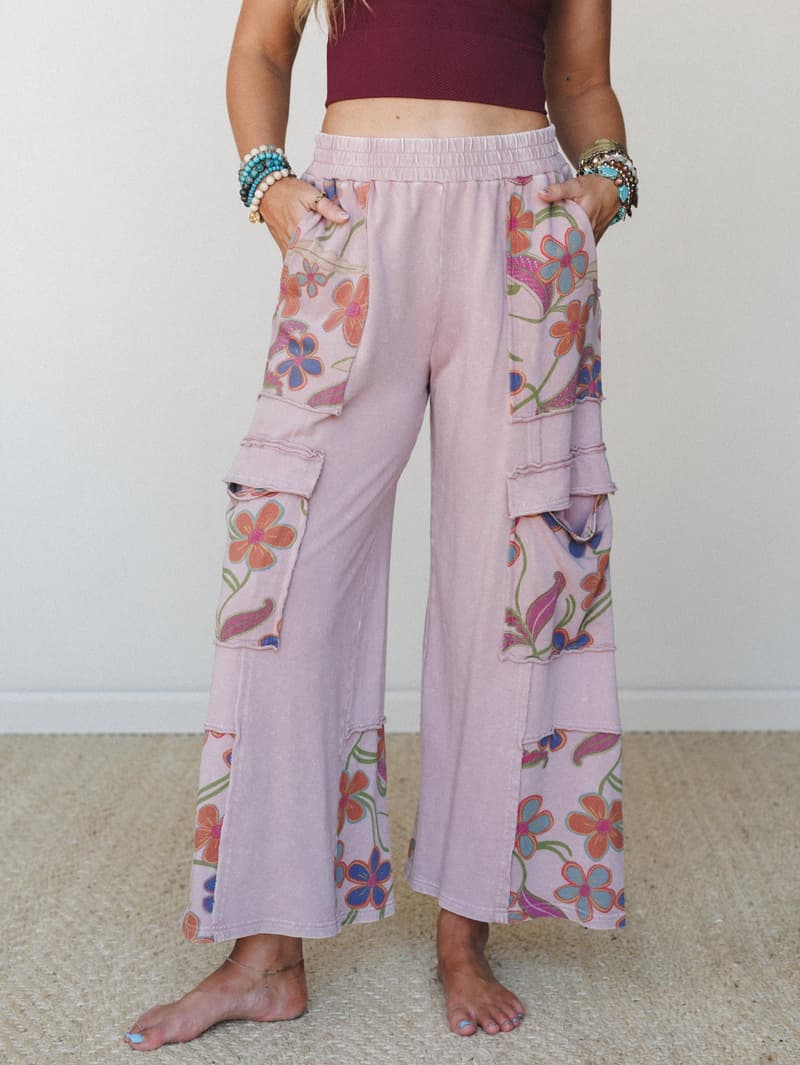Sunlit Garden Pants - Mauve – Easel