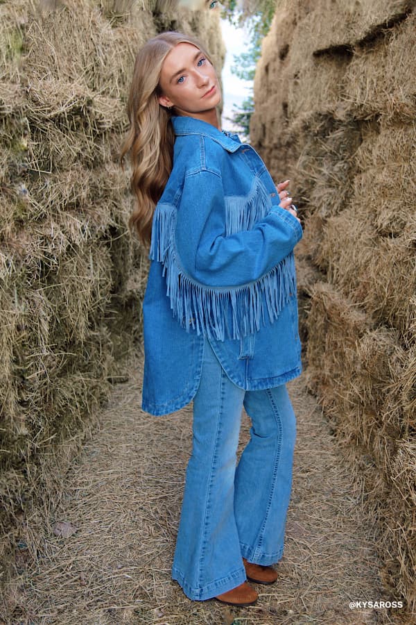 Jackson Hole Button Down Jacket - Denim – Bluivy